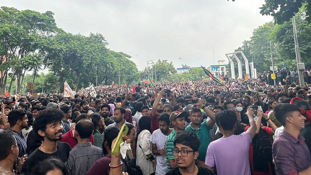 বৈষম্যবিরোধী ছাত্র আন্দোলনের ‘মার্চ টু ঢাকা’ কর্মসূচি সোমবার