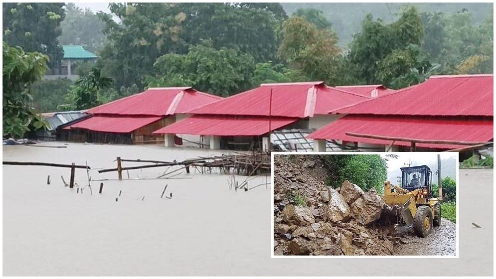 রাঙ্গামাটিতে বন্যা পরিস্থিতির অবনতি, ২০ স্থানে পাহাড়ধস