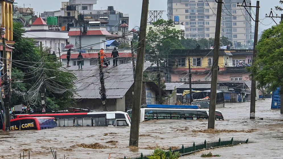 নেপালে ভারী বৃষ্টিপাত-বন্যায় মৃত ১০১