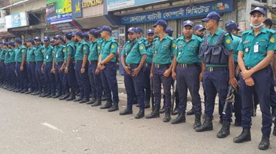 জাতীয় পার্টির কার্যালয়ের সামনে অতিরিক্ত পুলিশ মোতায়েন